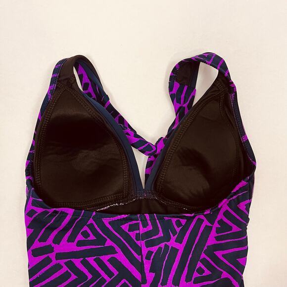 Magicsuit Miraclesuit One Piece Swimsuit Womens Size 8 Estilo Purple Halter‎ - Picture 7 of 7